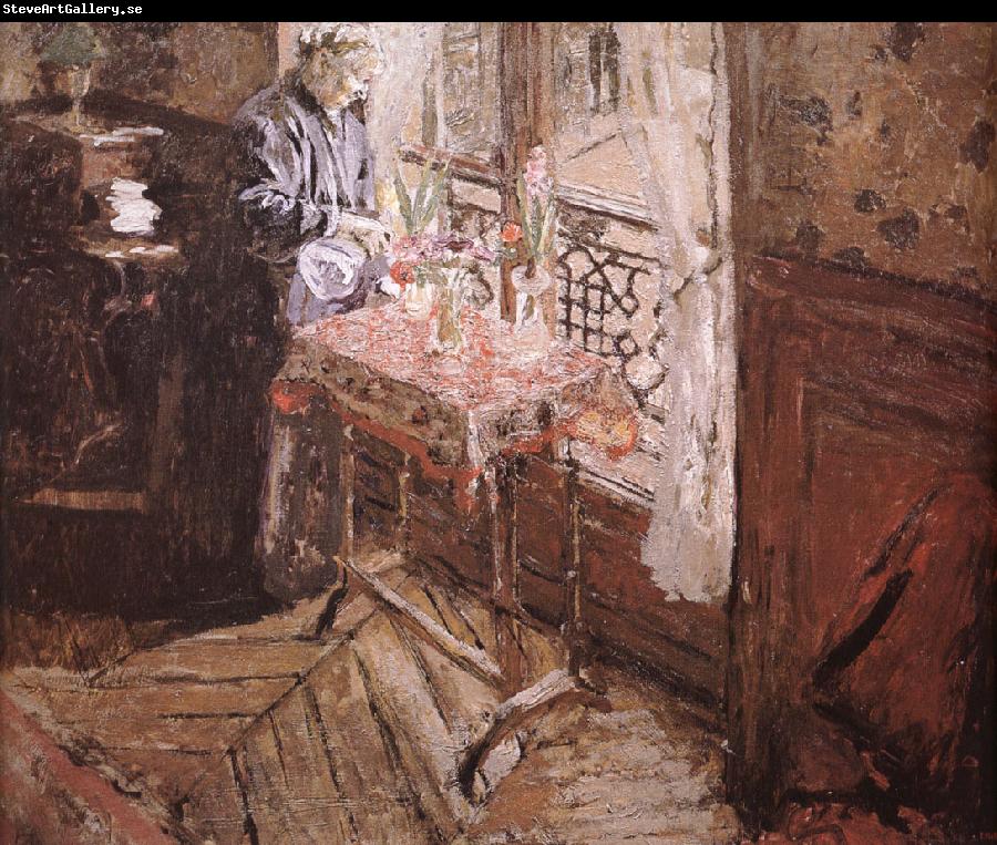 Edouard Vuillard Vial wife and hyacinth